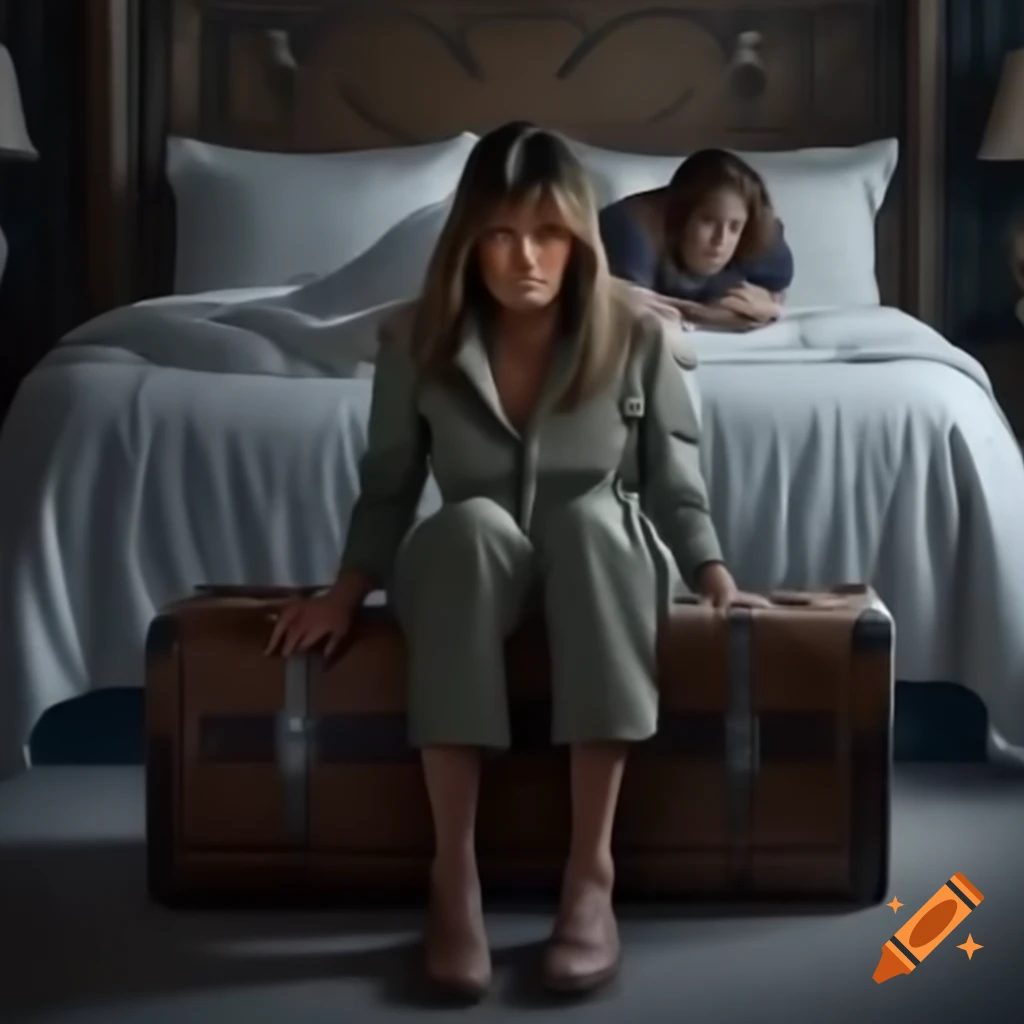 Angry woman packing suitcase in bedroom, emotional scene