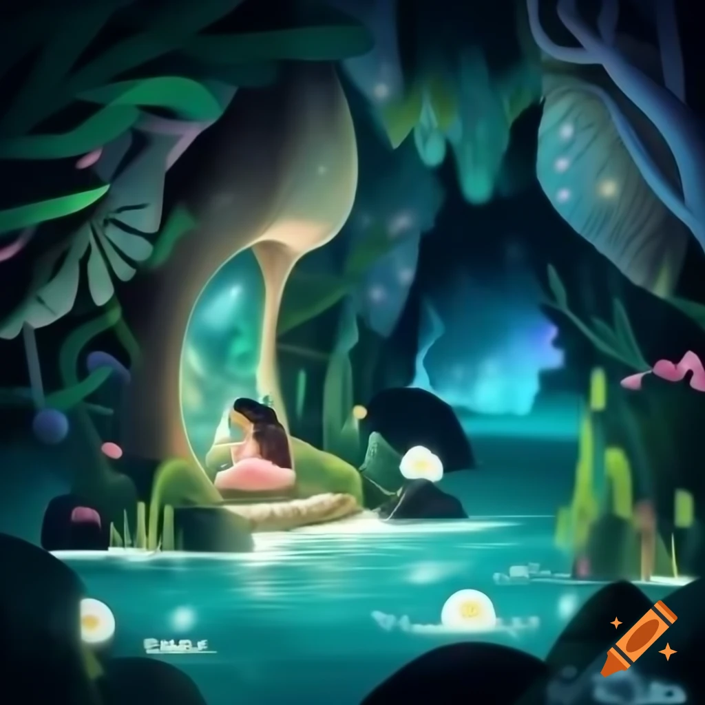 Close-up portrait of biopunk cyborg mermaid goddesses in captivating realm
