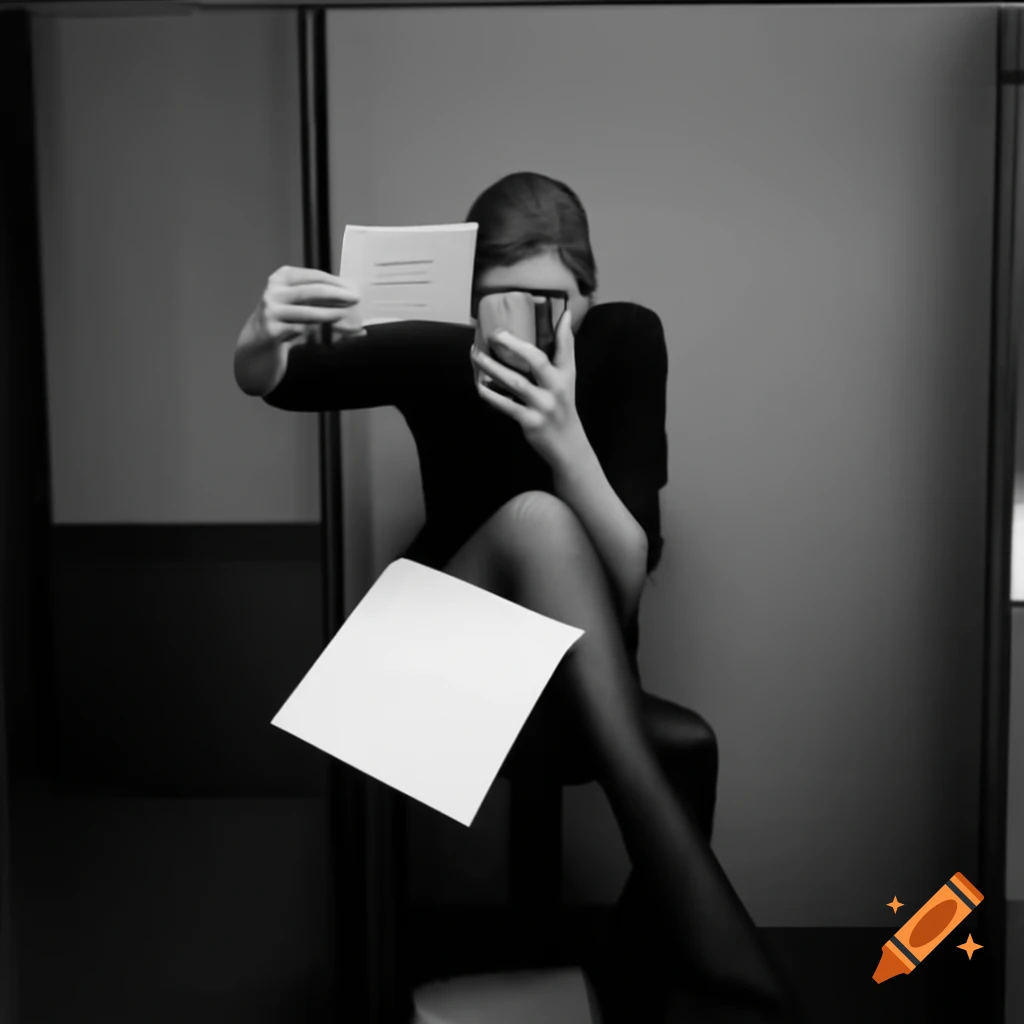 Selfie of a female holding a paper with text on it