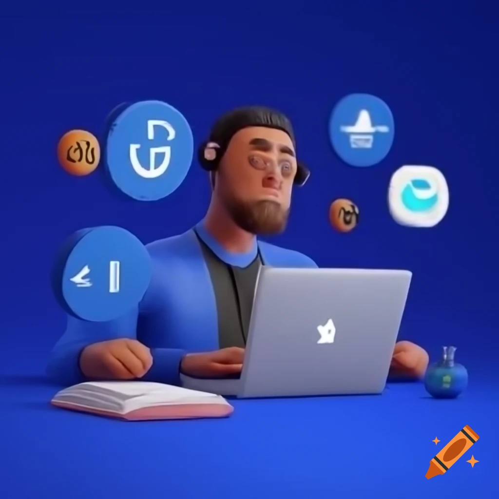Creative logo design illustration for freelance avatar on craiyon