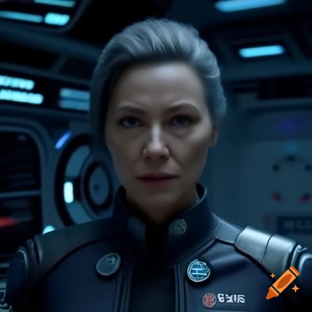 Sci-fi themed medical advertisement showcasing futuristic technology