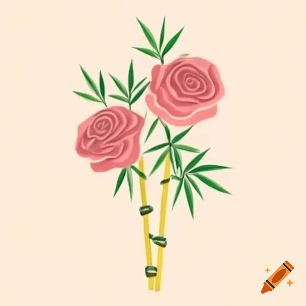 Hybrid plant combining roses and bamboo