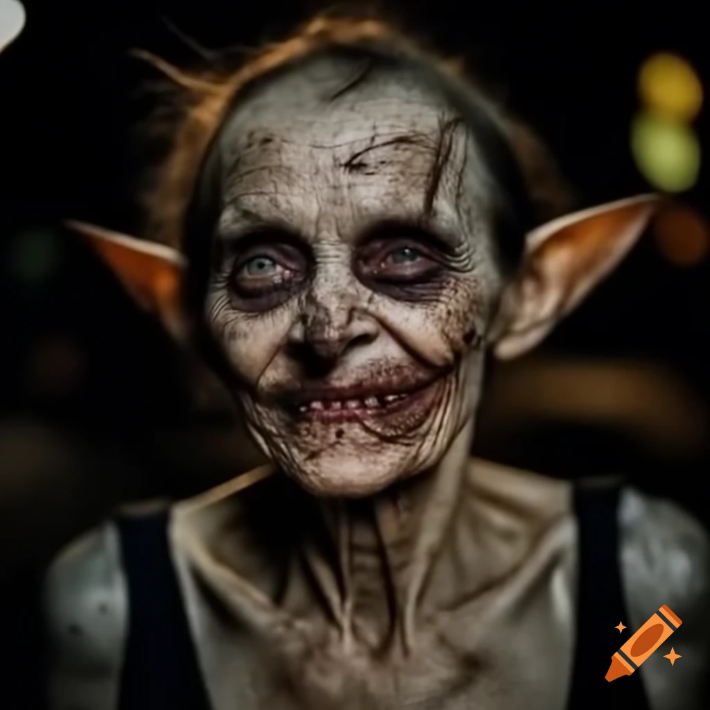 Nosferatu-inspired vampire with messy hair in San Francisco nightlife