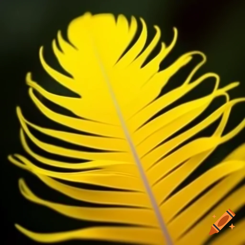 Large yellow feather