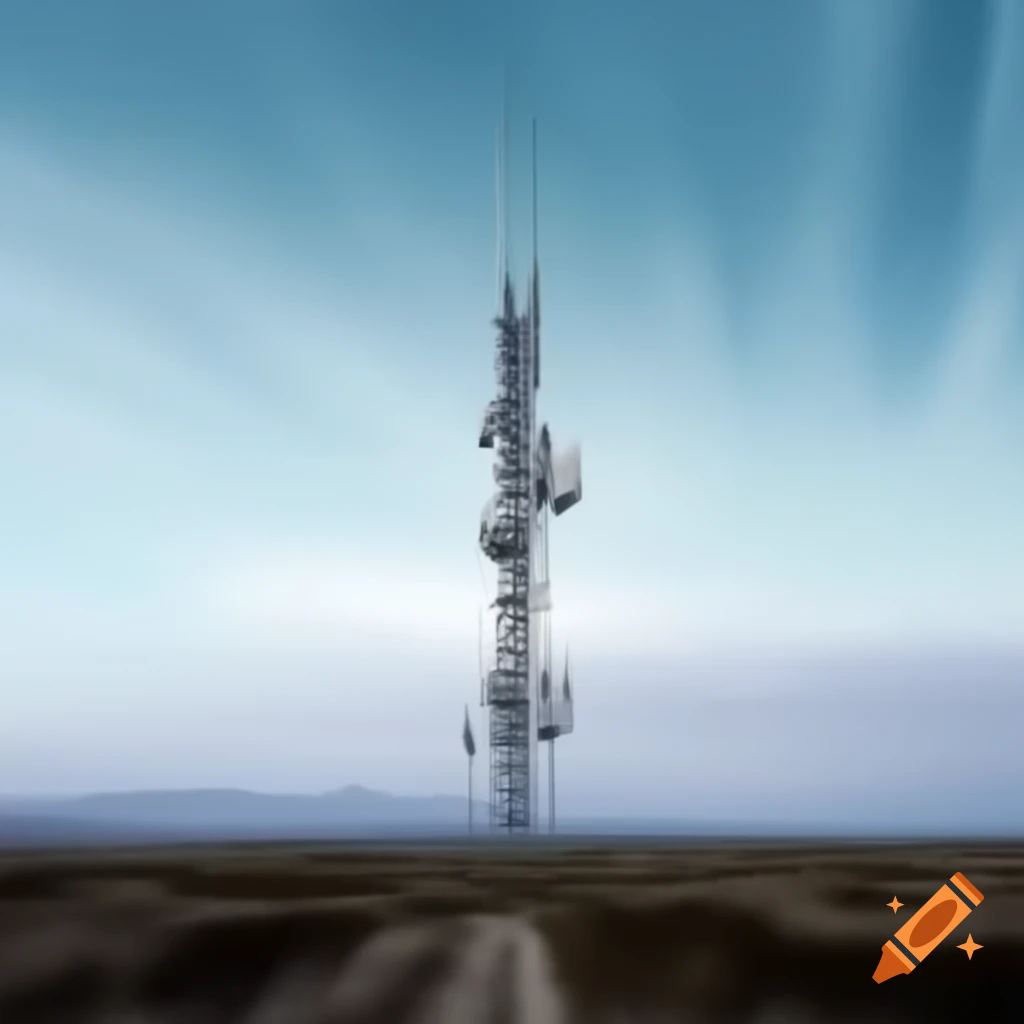 Telecom cellphone tower in northern landscape