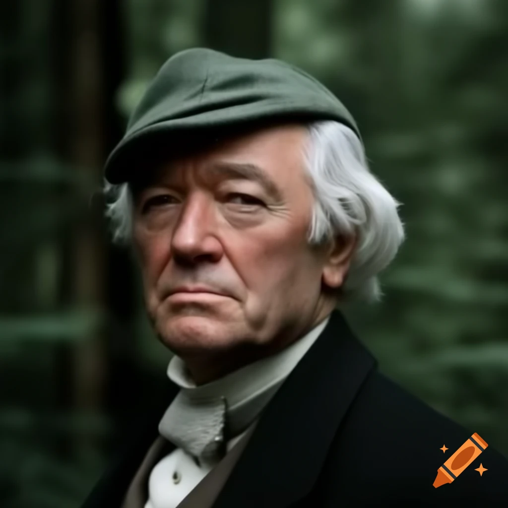 Portrait of Jefferson in a forest setting