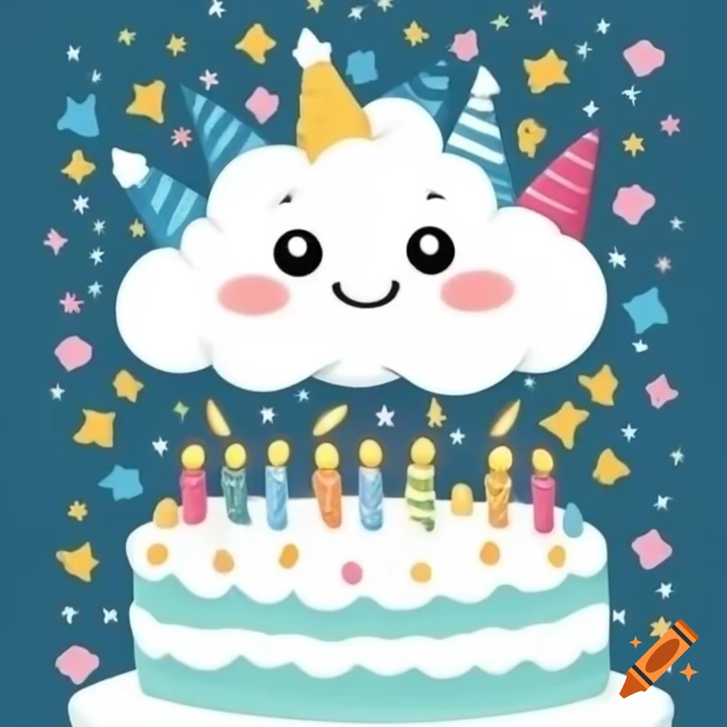strawberry-cake-with-8-candles-for-birthday-celebration-on-craiyon