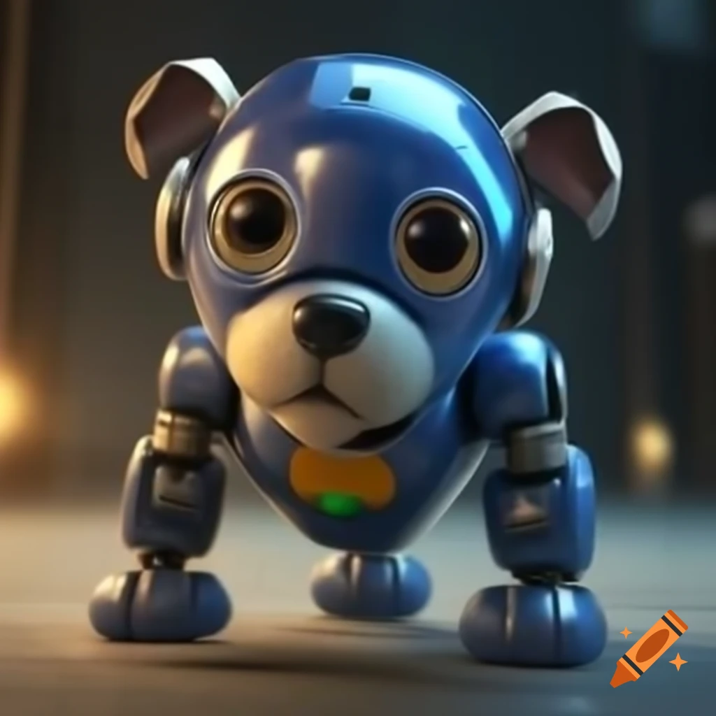 Cute robotic puppy design