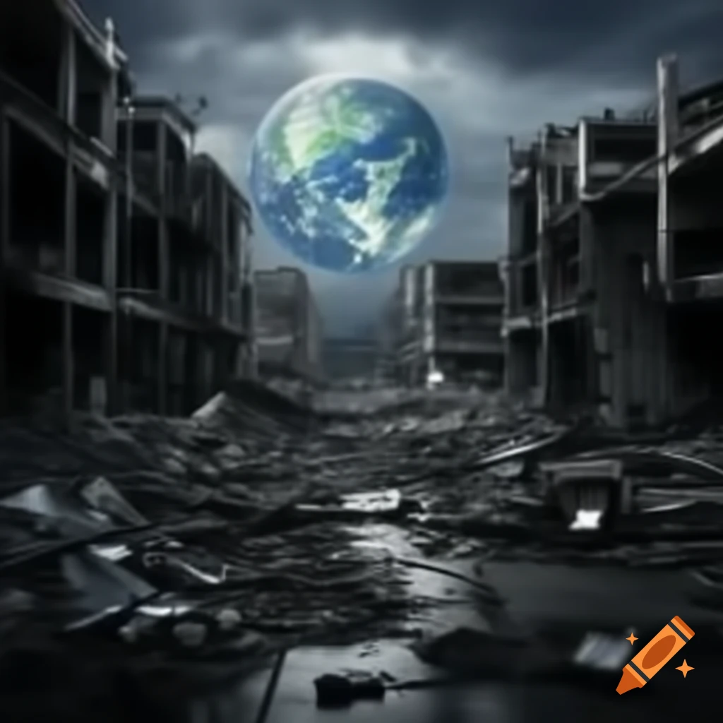Aftermath of future climate war destruction