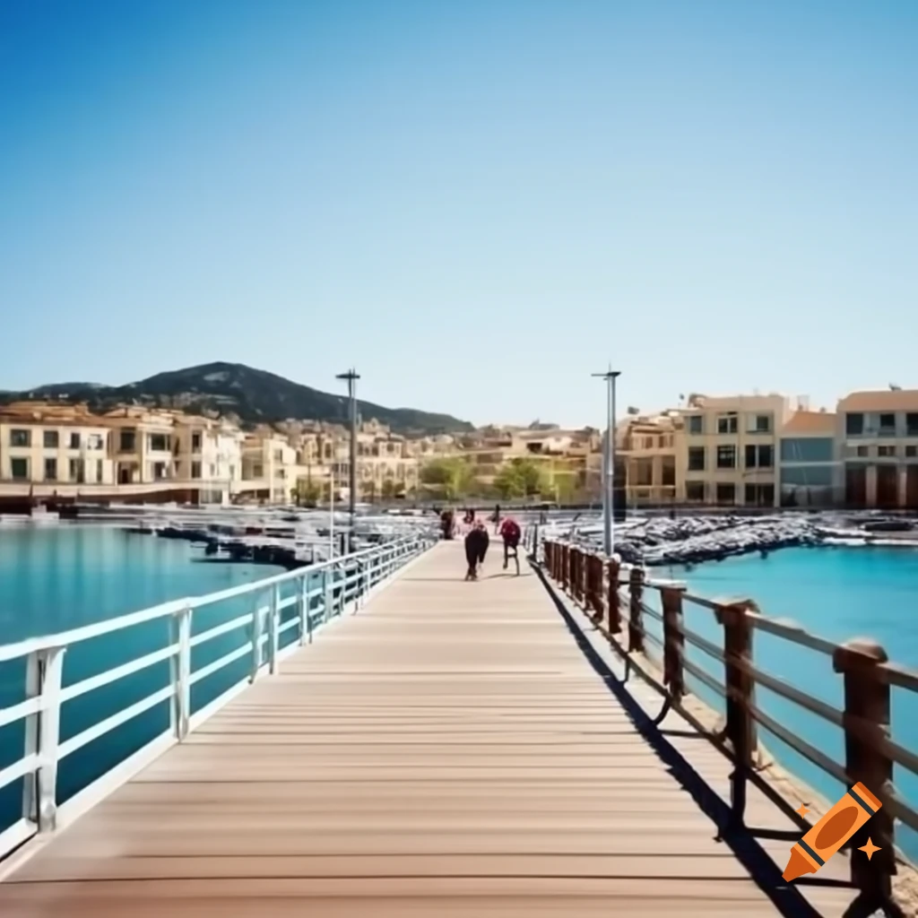 St Tropez boardwalk bustling with people