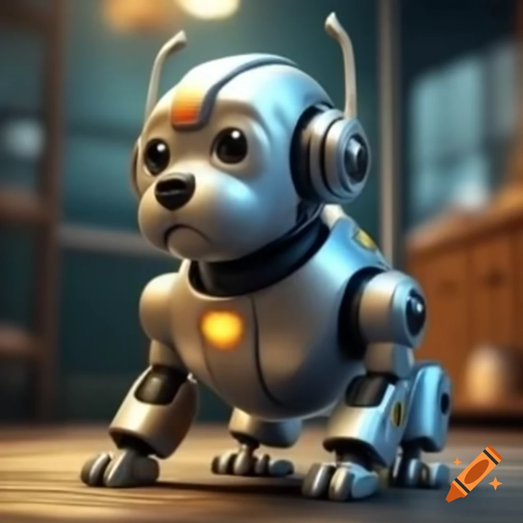 Cute robotic puppy design