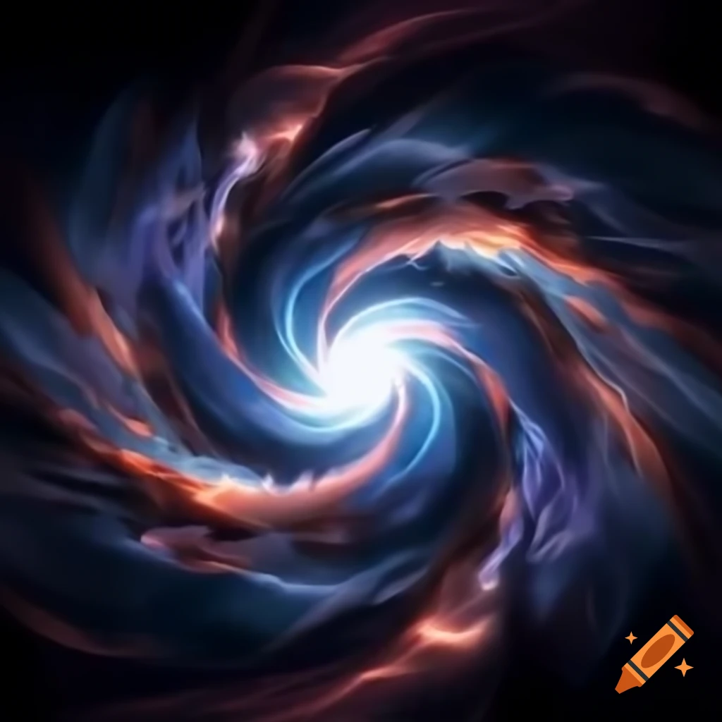 Swirling vortex of energy in cosmic space on craiyon