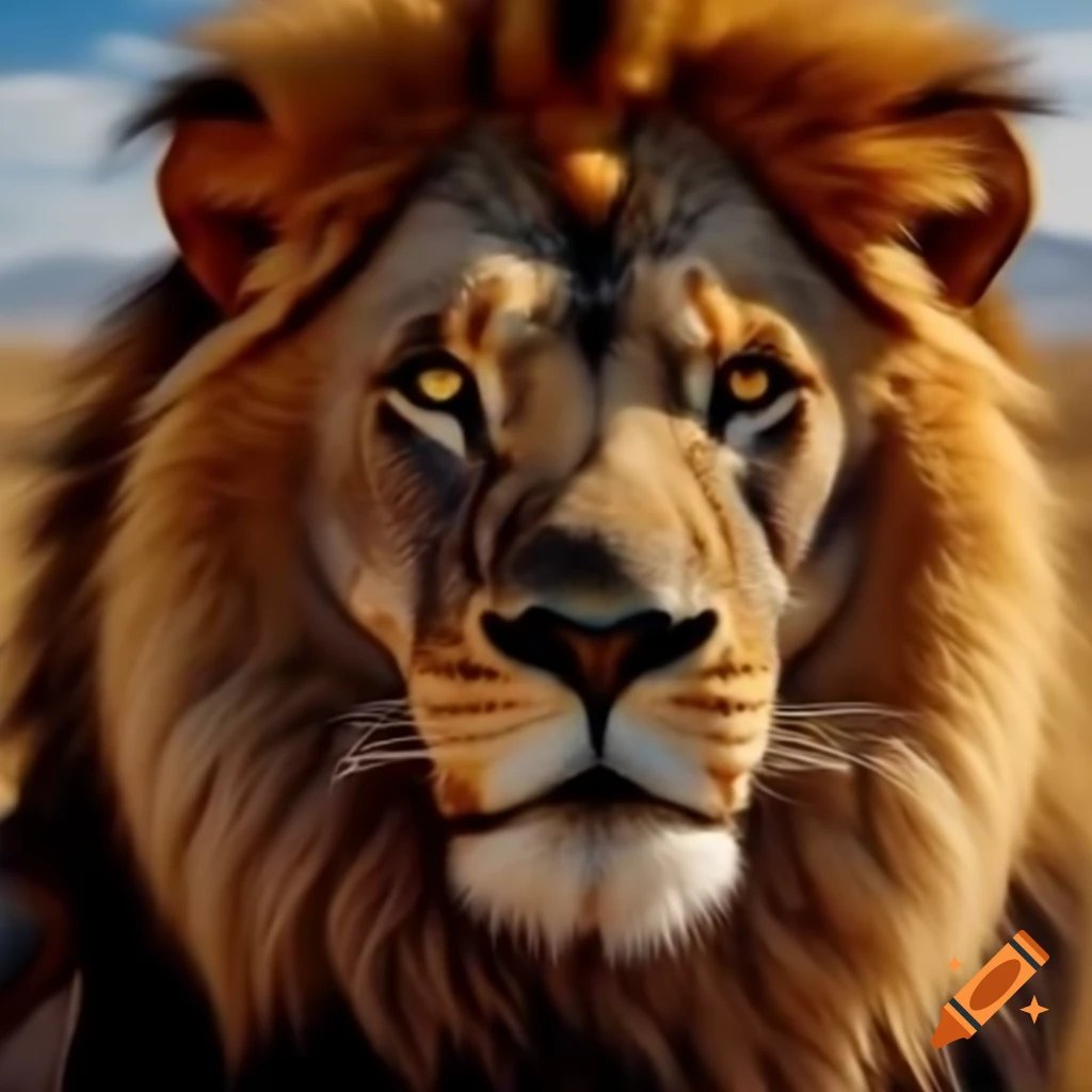 Artistic depiction of lion men
