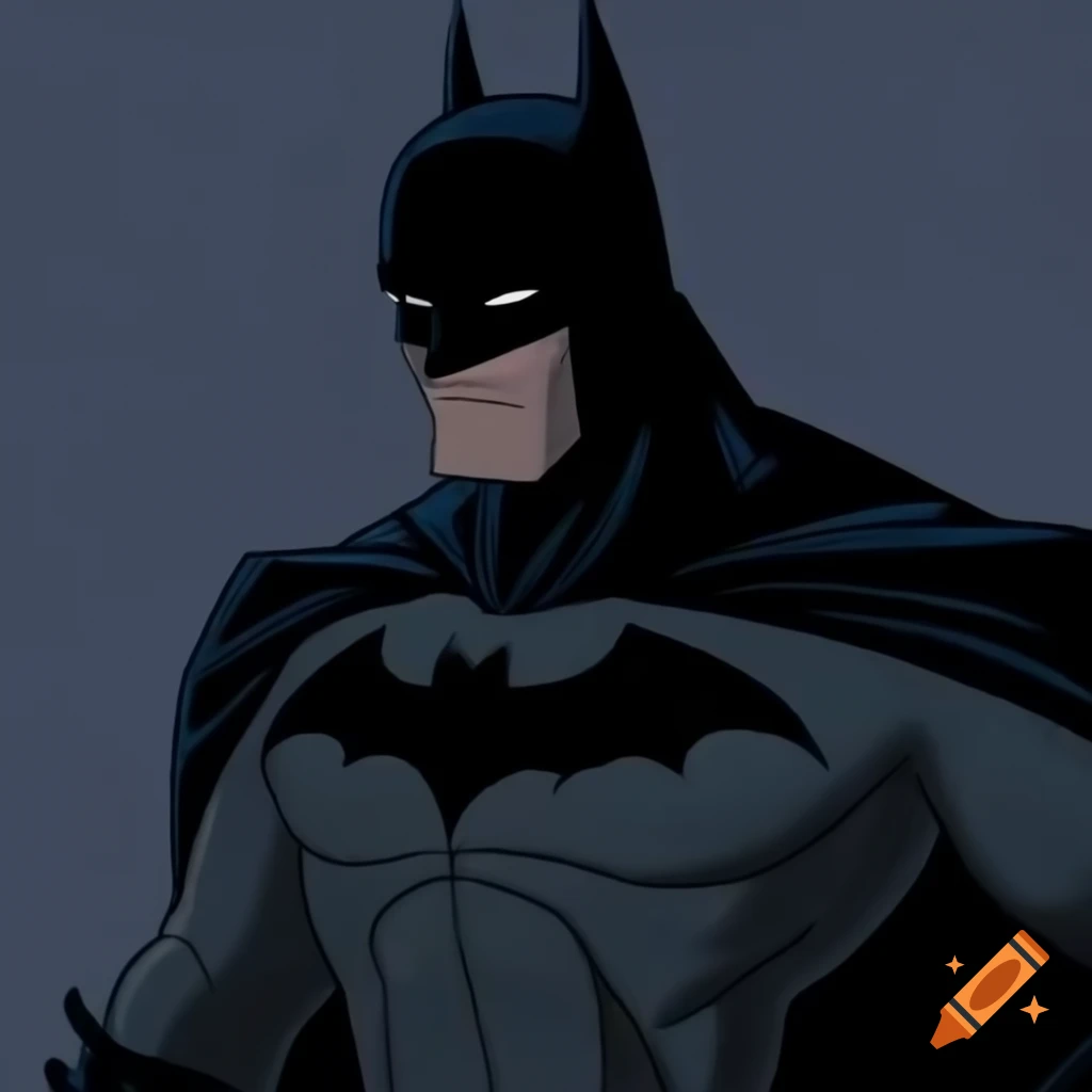 Drawing of Batman as the dark knight