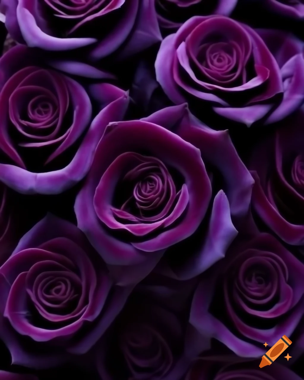 Dark purple velvet flowers in bloom