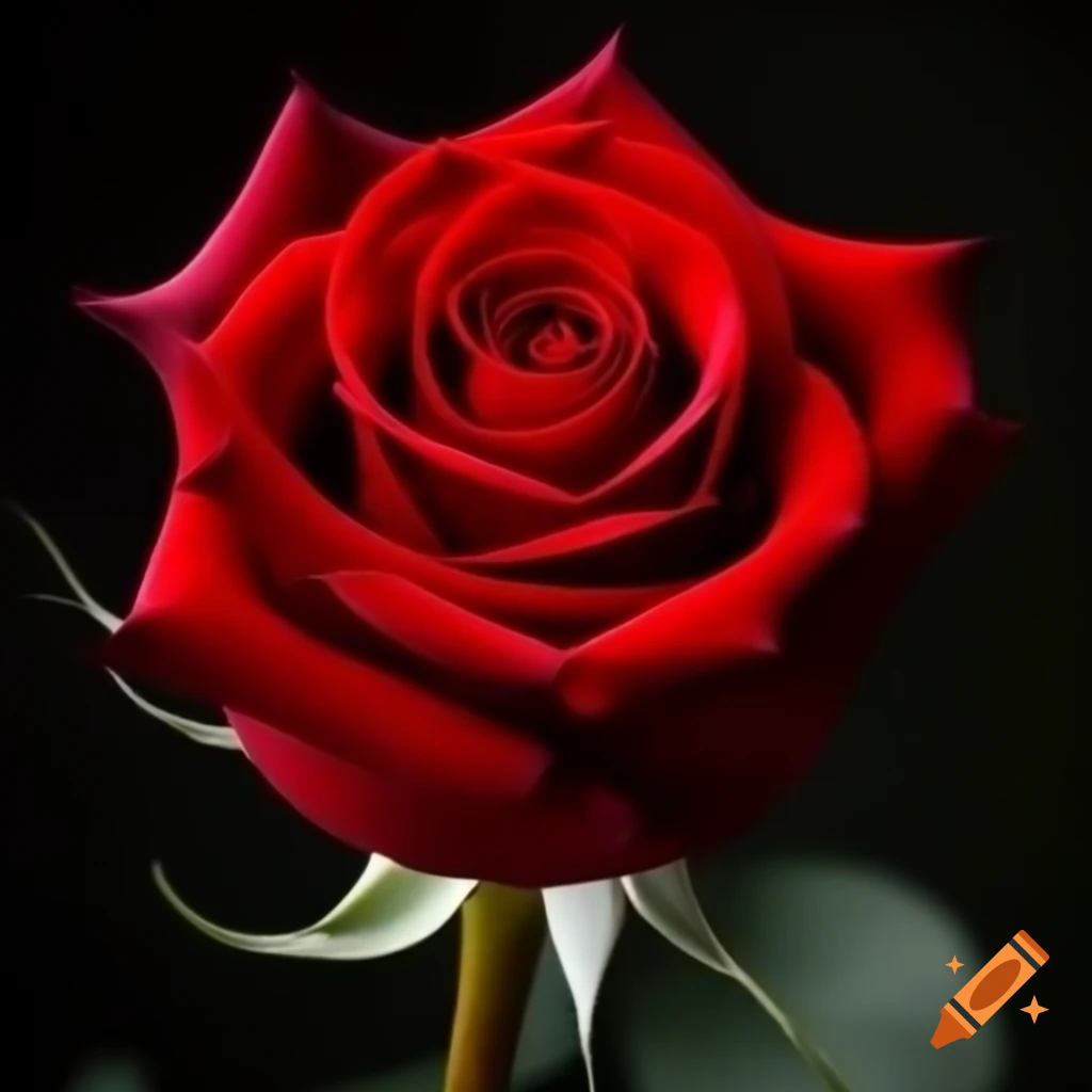 Still life featuring a red rose