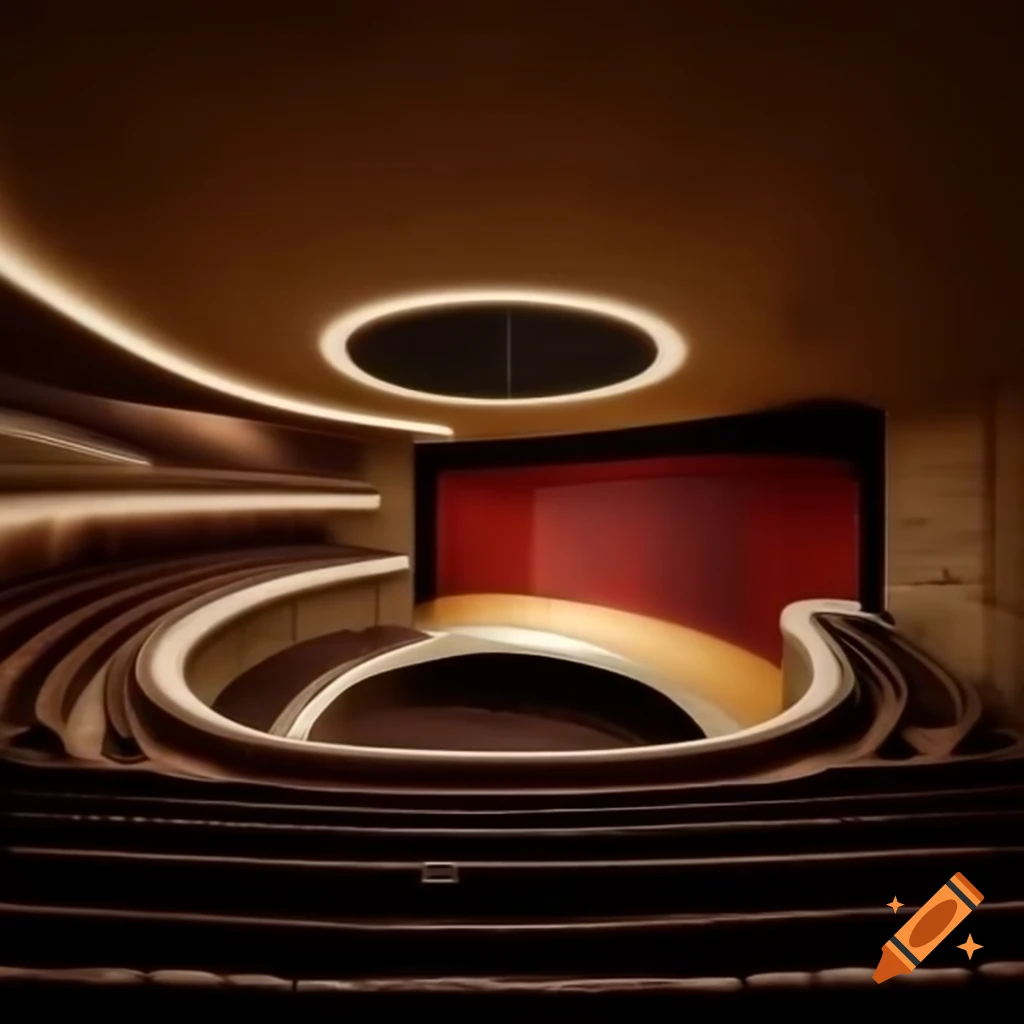 Semi-subterranean circular music conservatory