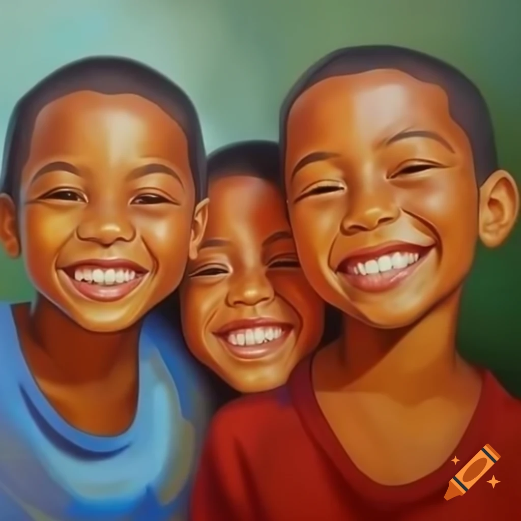 Children playing happily