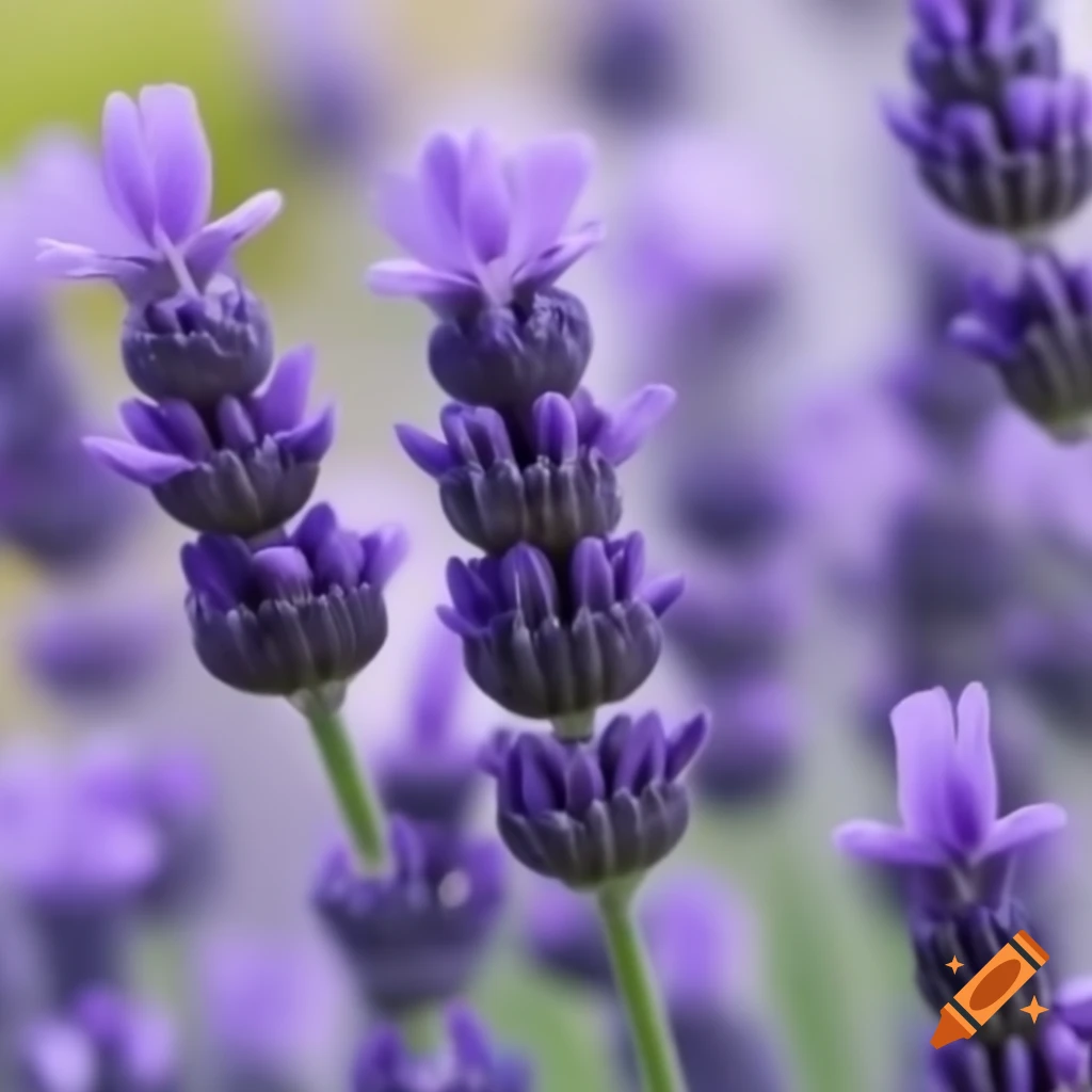 Lavender flowers in a field for editing purposes
