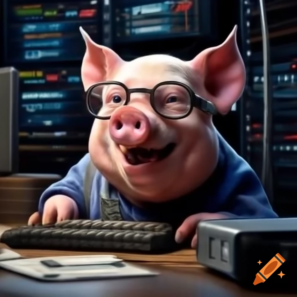 Hybrid design of a pig combined with a server concept