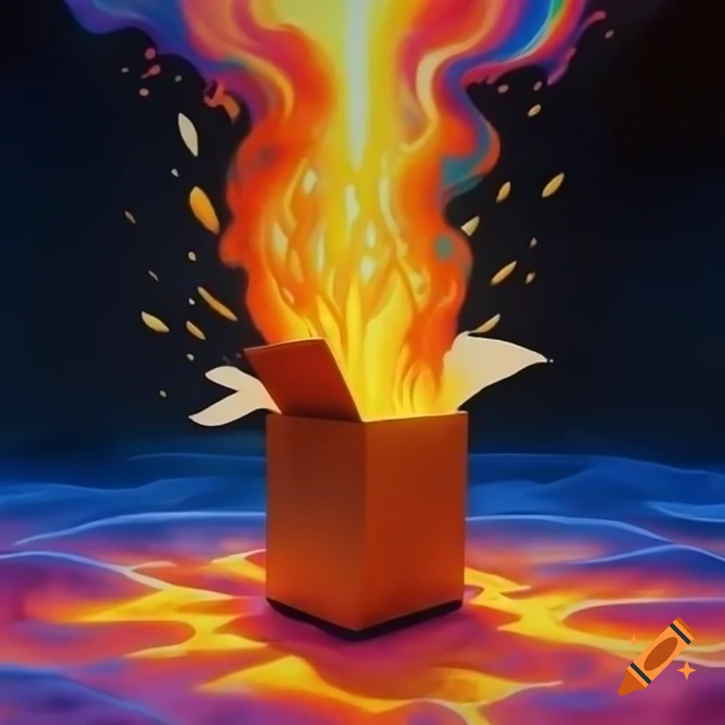 Album cover featuring lit match with psychedelic watercolor splashes