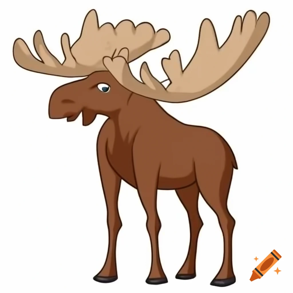 Moose in a natural habitat