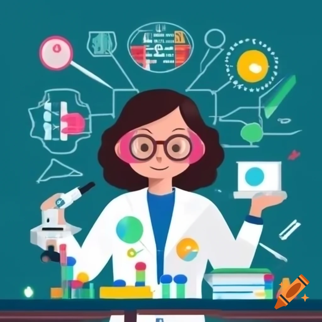 Woman scientist researching nutrition