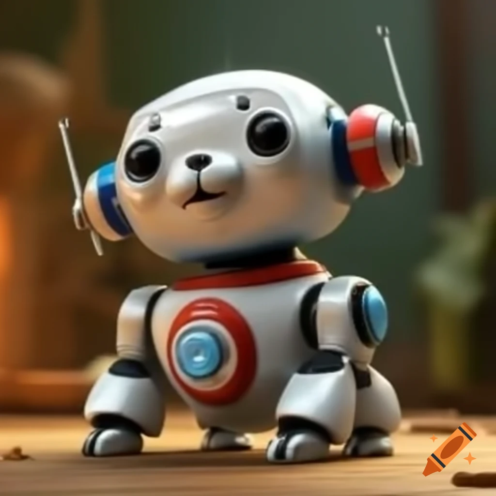Cute robotic puppy design
