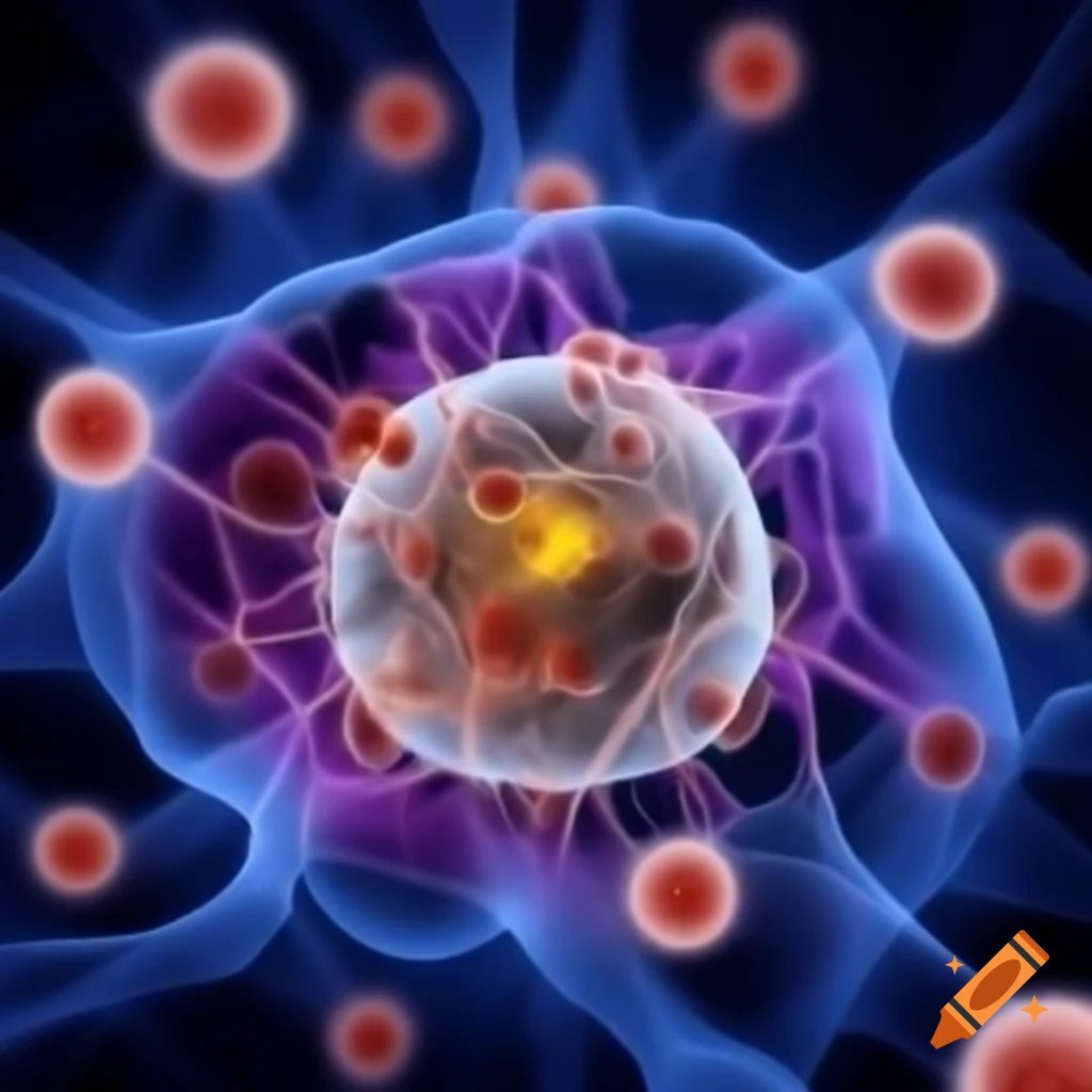 Biology poster showcasing cell organelles