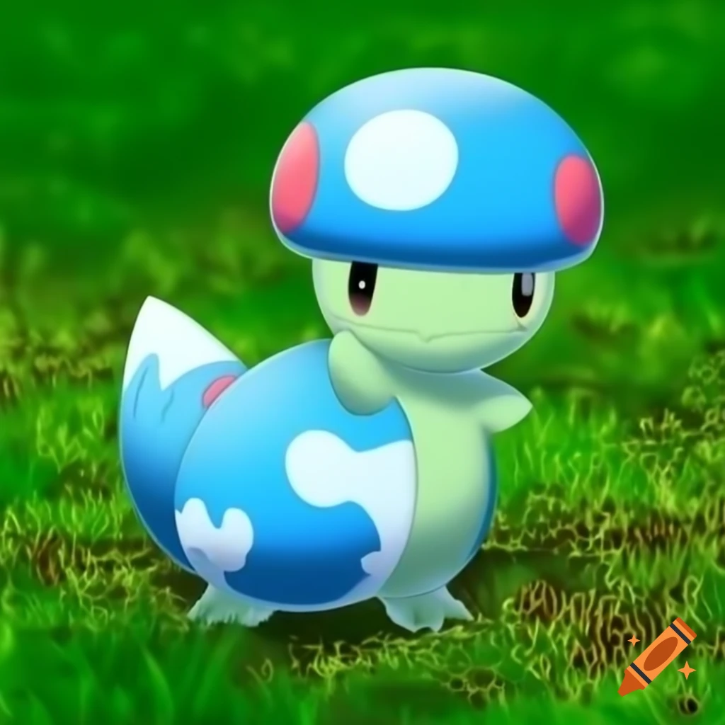Mushito, Pokémon with Grass/Poison type and Spore Cloud ability