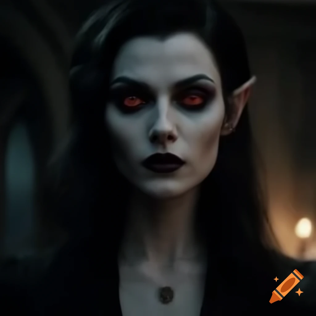 Female vampire character illustration