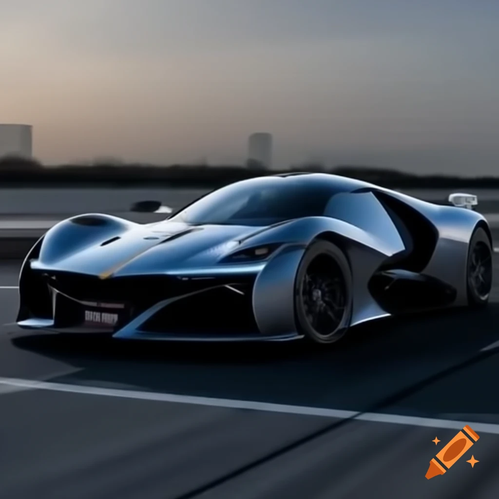 Hypercar with unique design on display