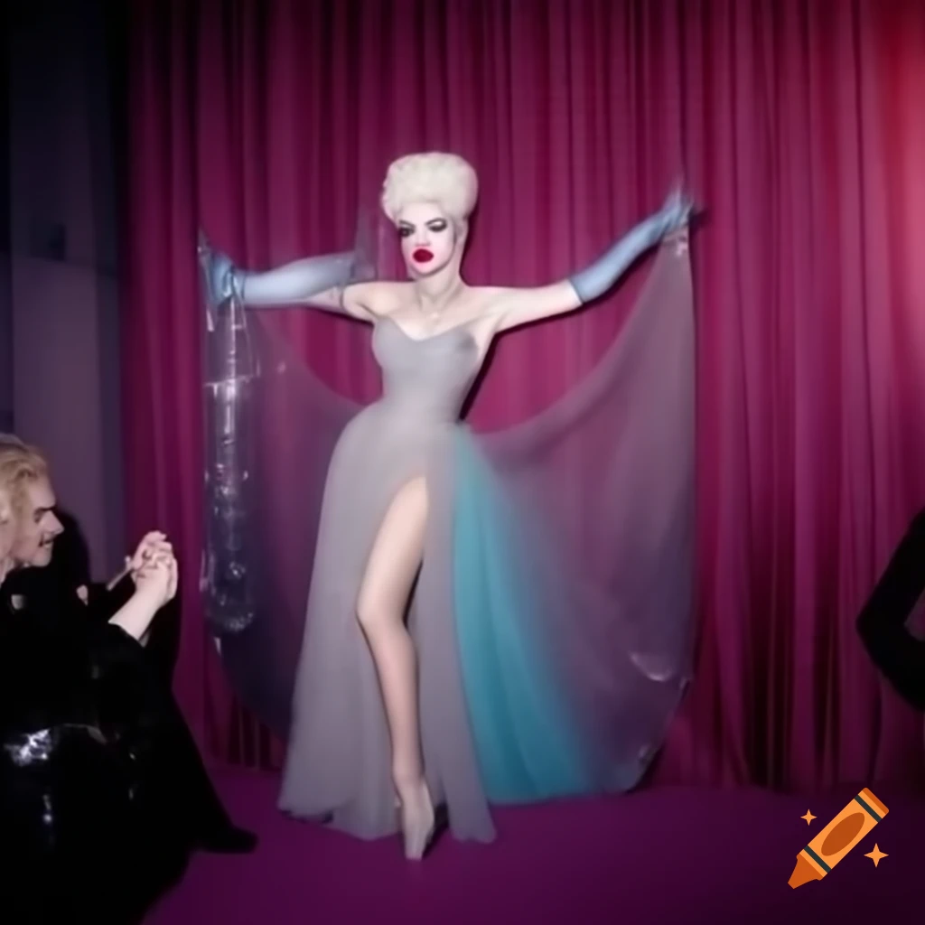 Lola Lush from RuPaul's Drag Race showcasing opulent gowns and vibrant