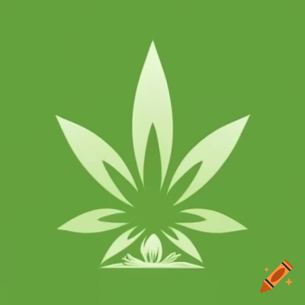 Stylized logo of a cannabis plant