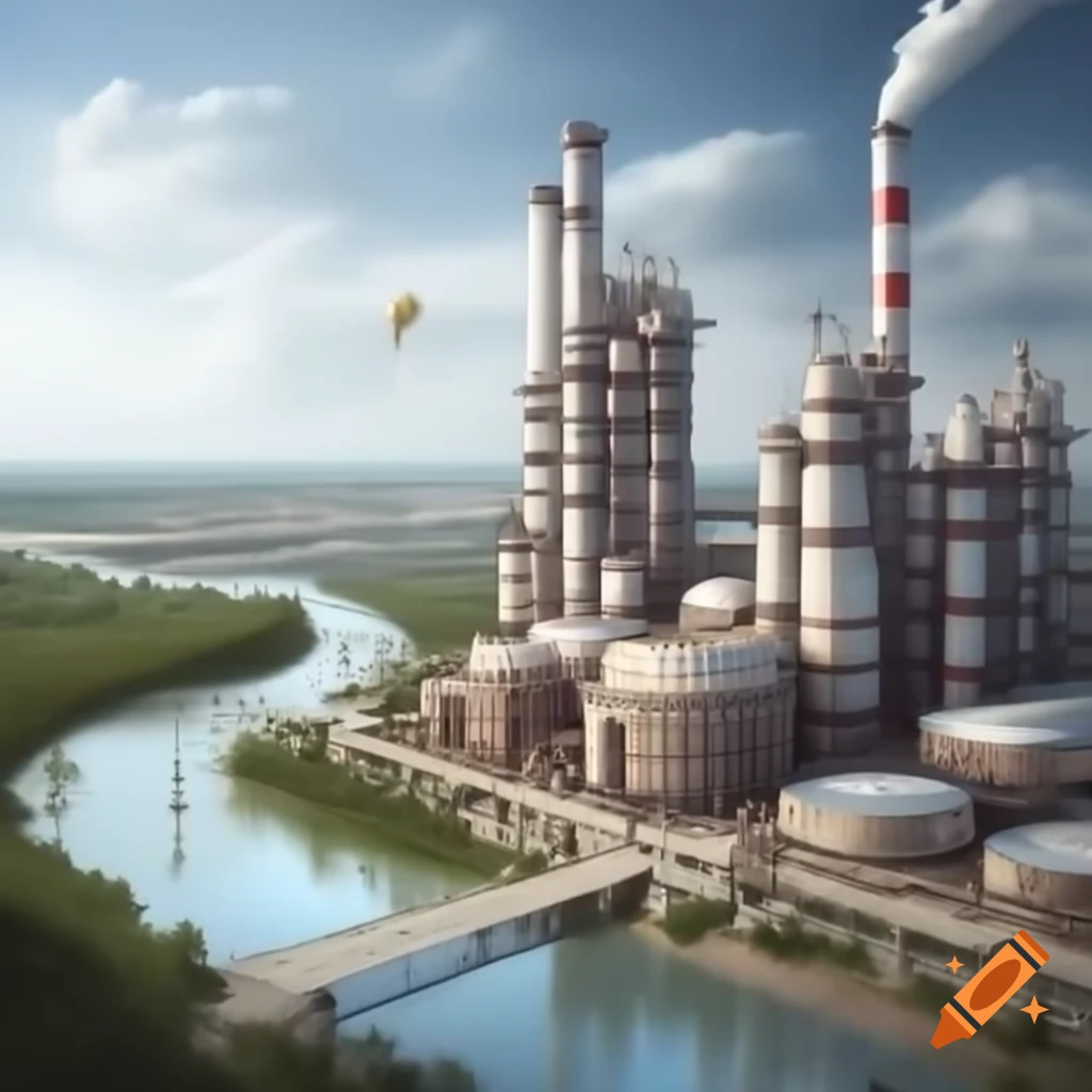 Advanced yogurt factory covering 100,000 acres with towering storage vats
