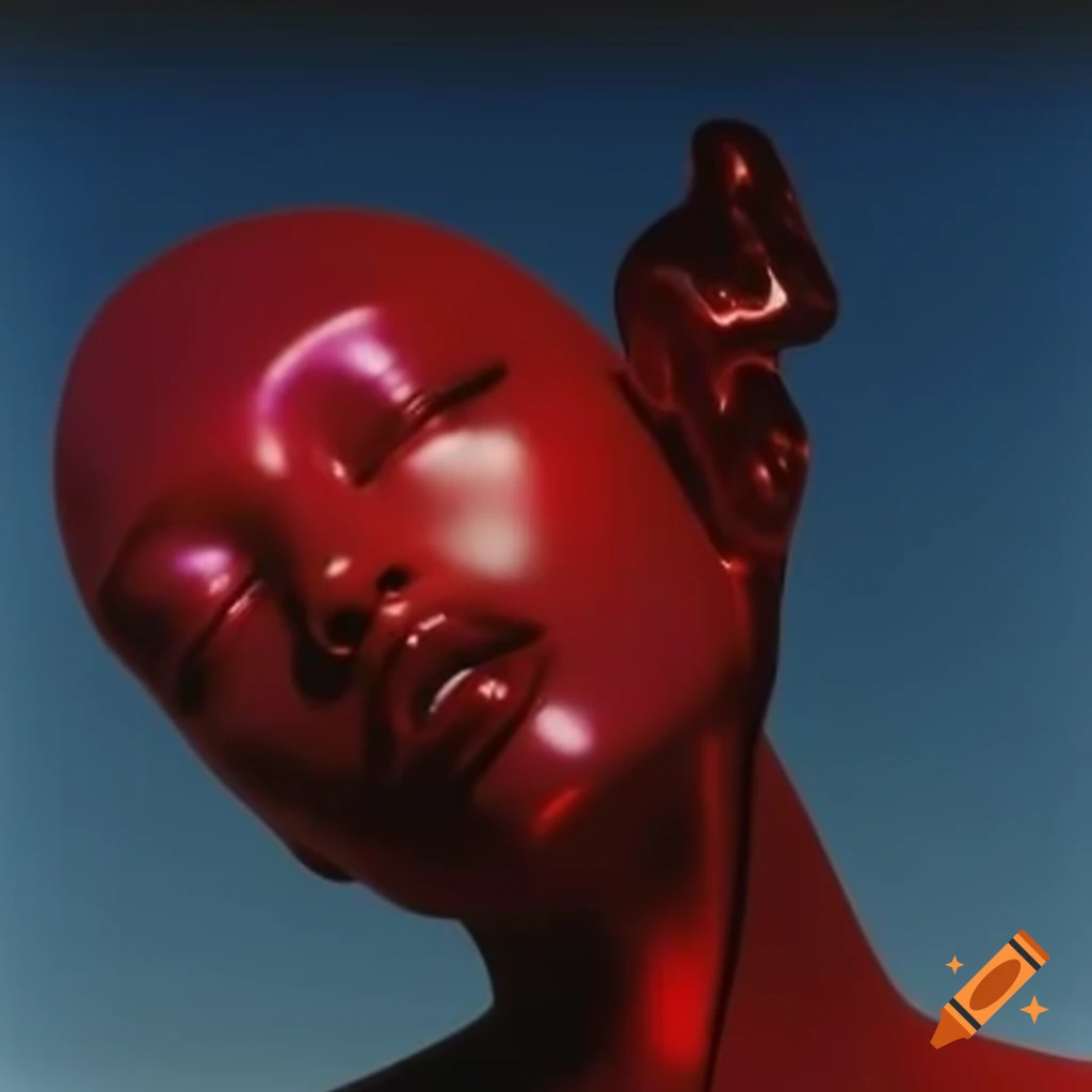 Iridescent Dreamy Glass Statue In Pop Surrealism Style From 2000s On
