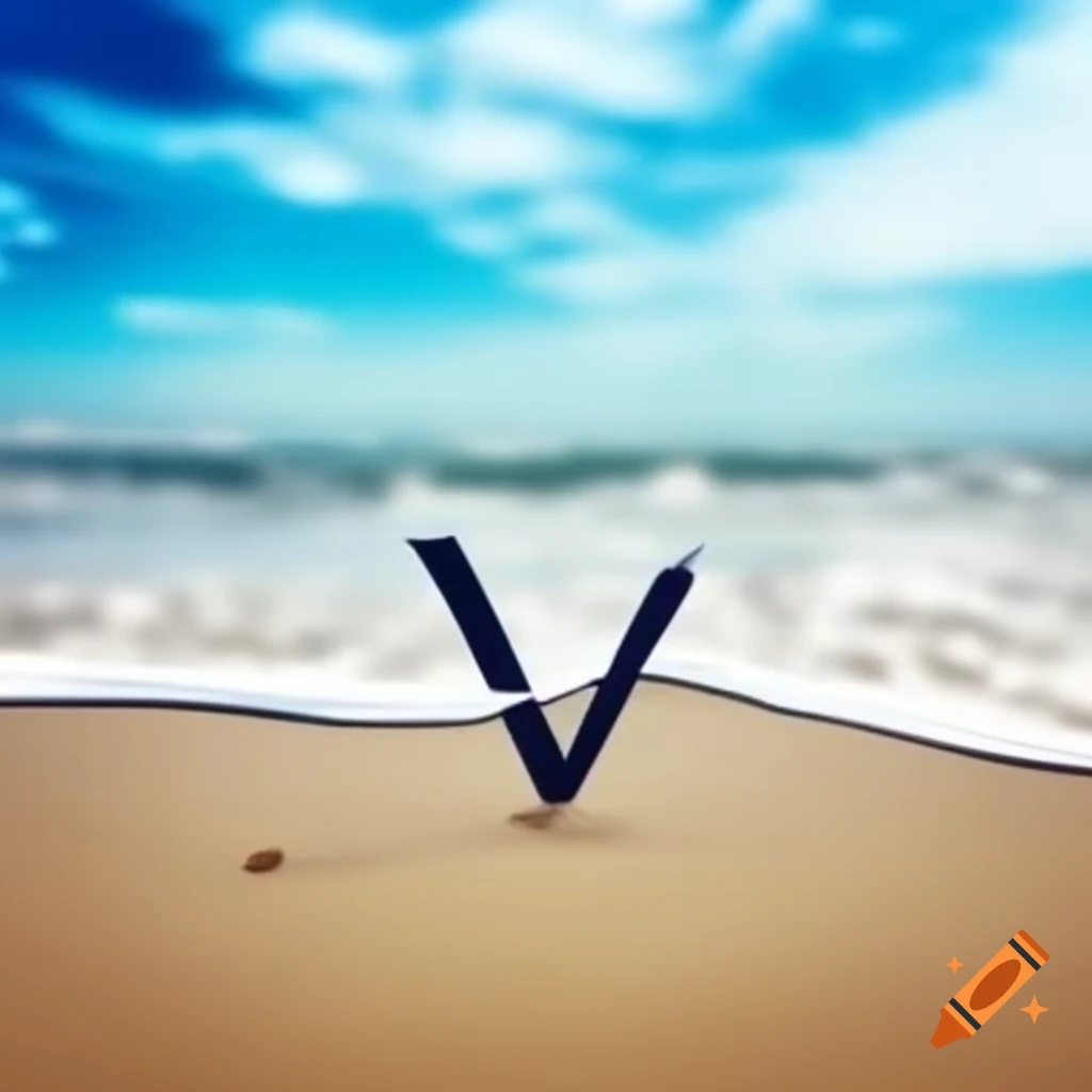 Personalized name written in sand on a beach