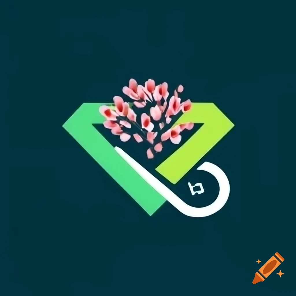 Logo design featuring a frog blossoms tree diamond and infinity