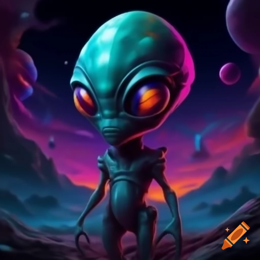 Psychedelic alien art