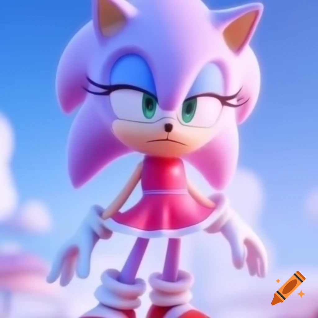 Sonic The Hedgehog Pink Sleeveless Playsuit For Girls - Official Character Outfit With Elastic Waist & Pockets