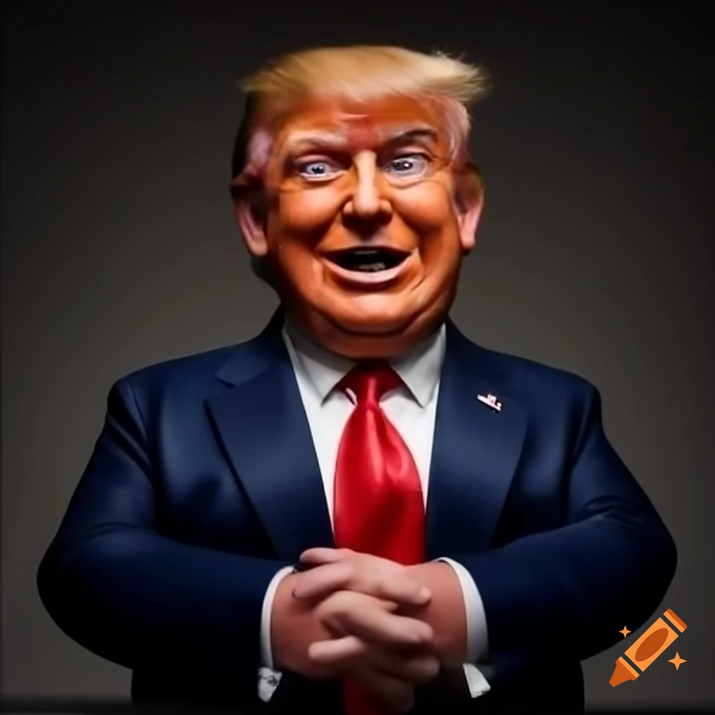 Political satire featuring Trump as Mr. Blobby