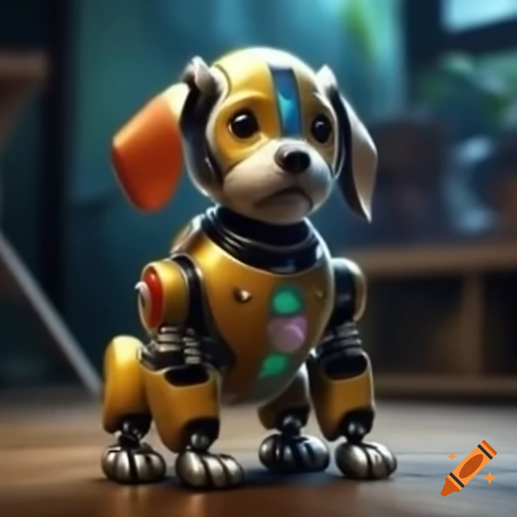 Cute robotic puppy design