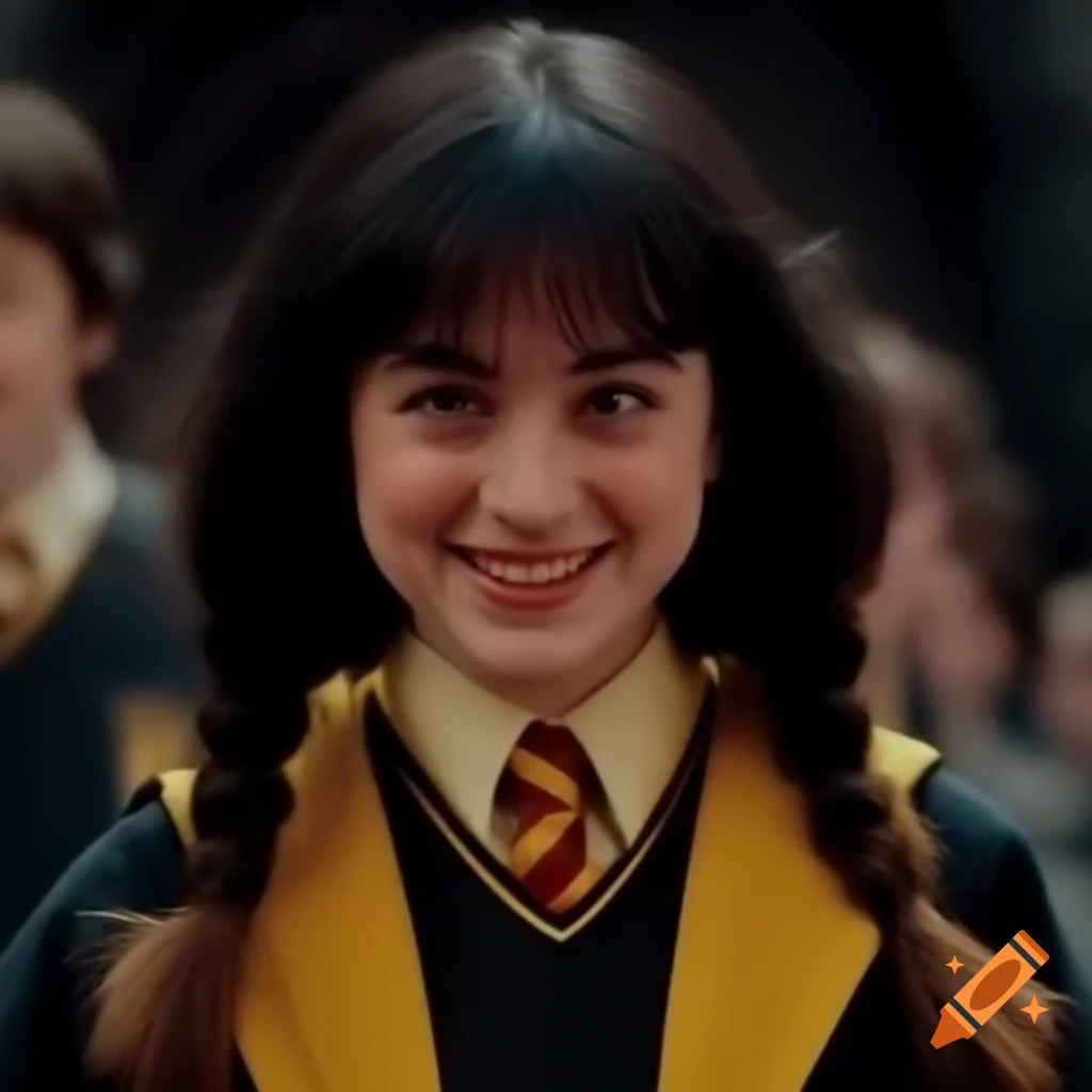 Woman In Hufflepuff Uniform Playing Piano At Hogwarts Christmas In woman-in-hufflepuff-uniform-playing-piano-at-hogwarts-christmas-in