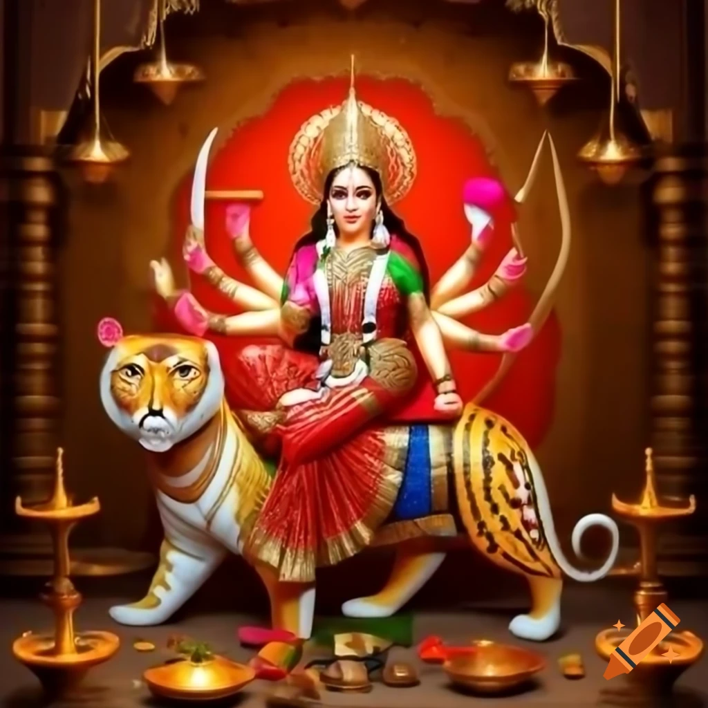 Hindu goddess Durga representation
