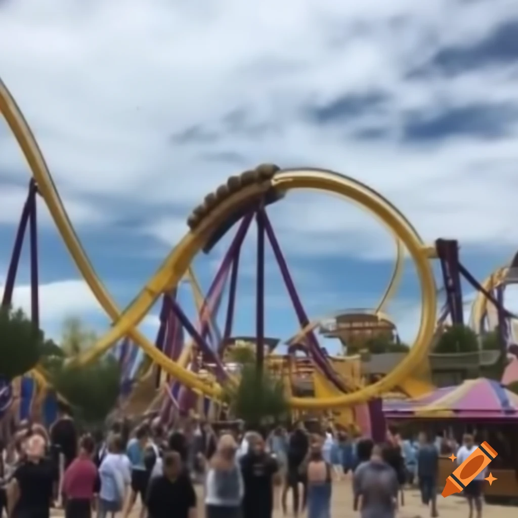 Exciting theme park with various attractions and rides