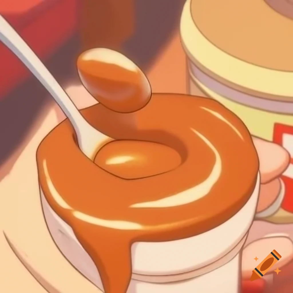 Delicious caramel sauce in a bowl