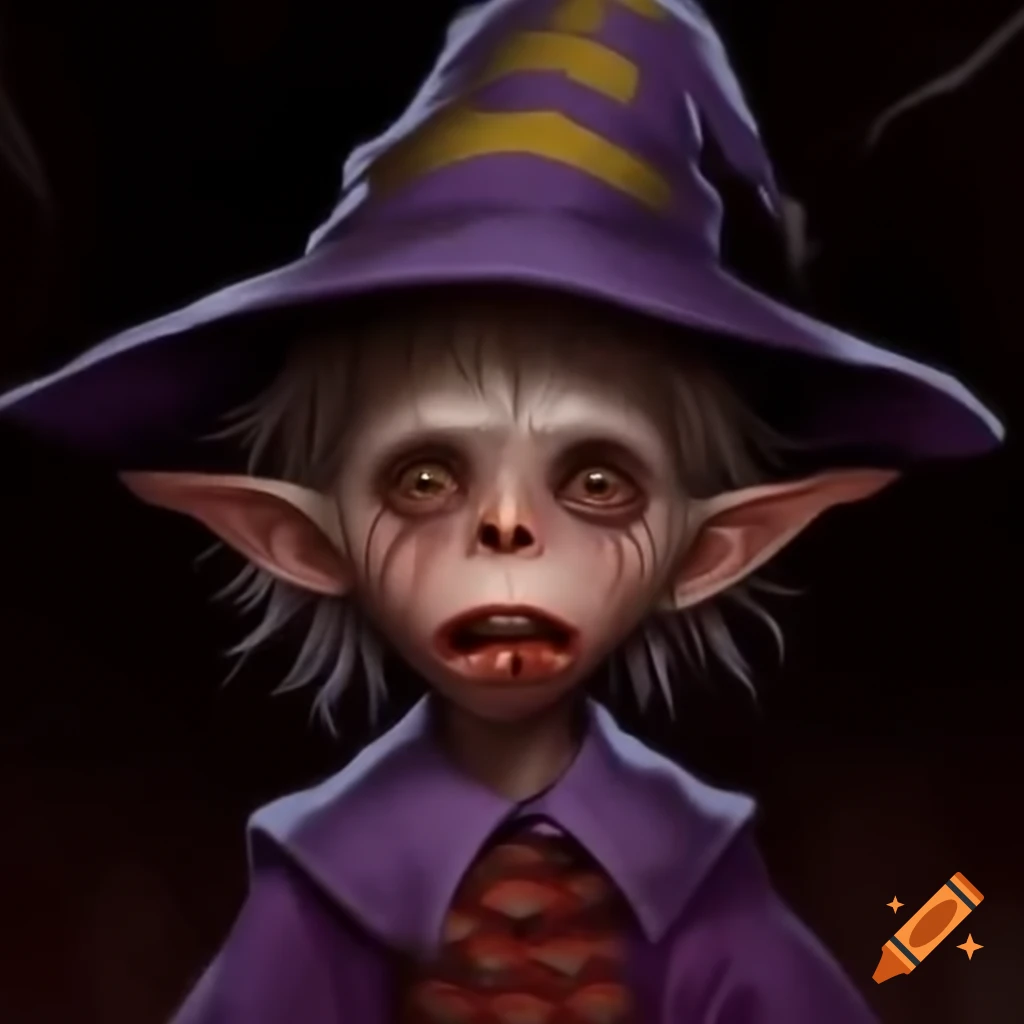 Pathfinder Goblin With Frog like Face Wide Smile And Sharp Teeth On 