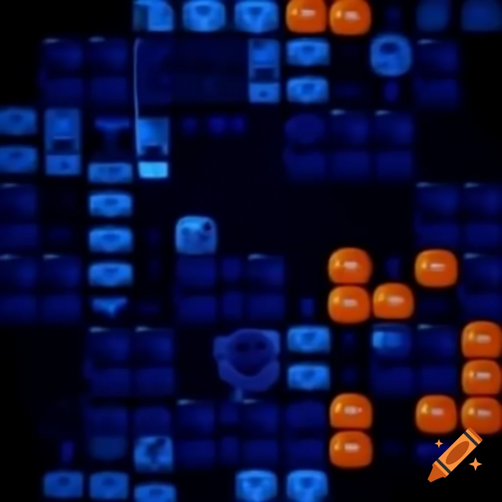 Dark blue and black background with orange accents for video game website