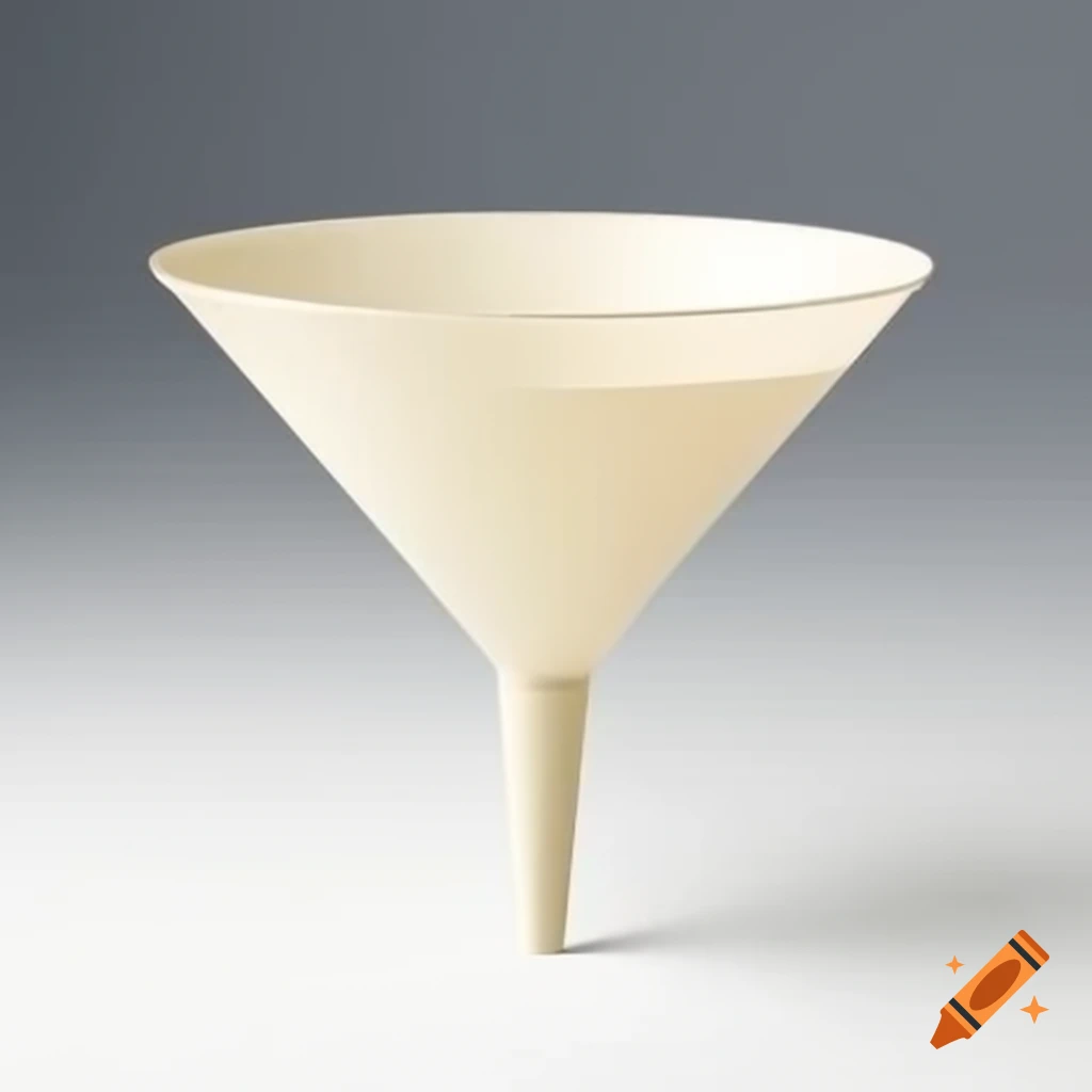 Large funnel against a simple background