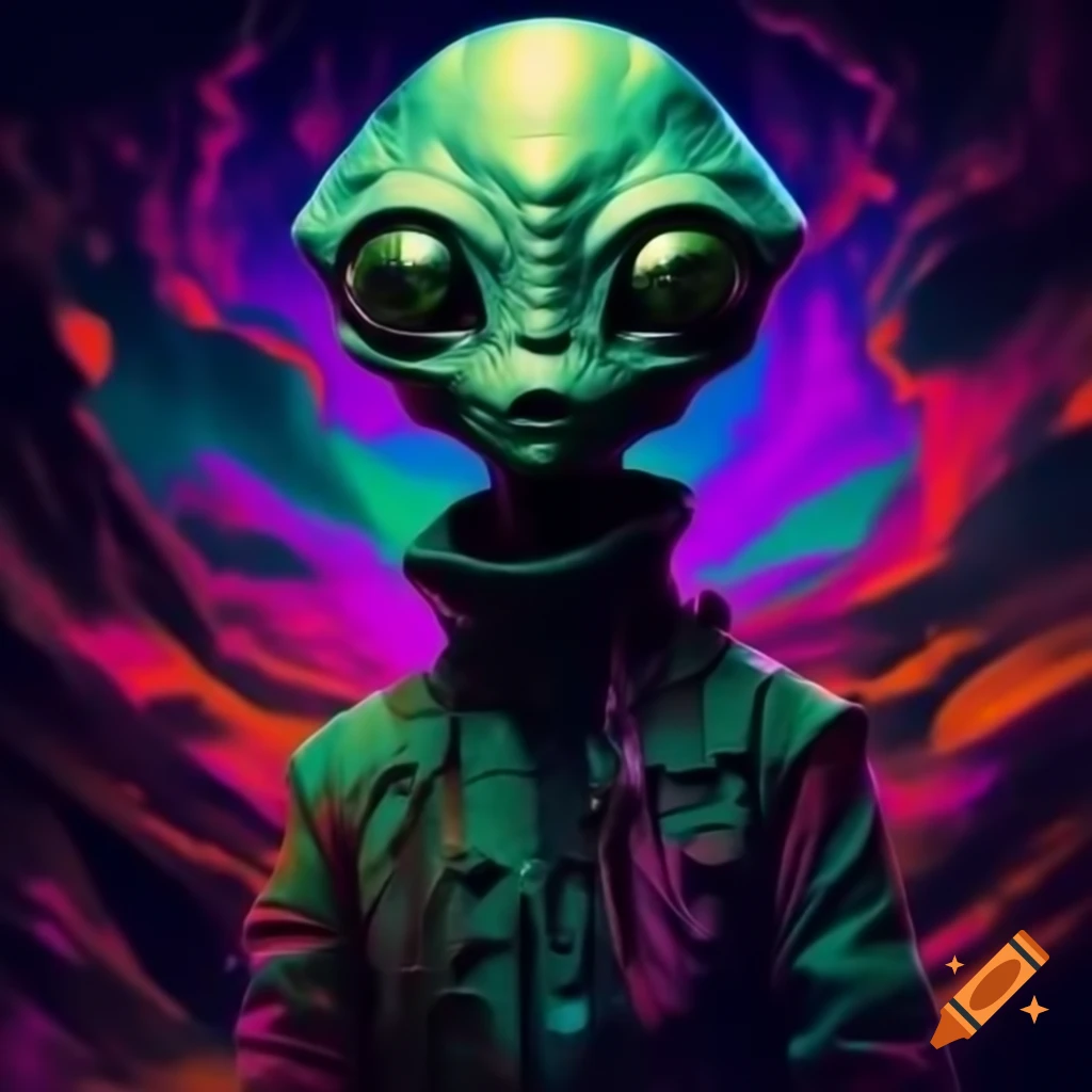 Psychedelic alien art